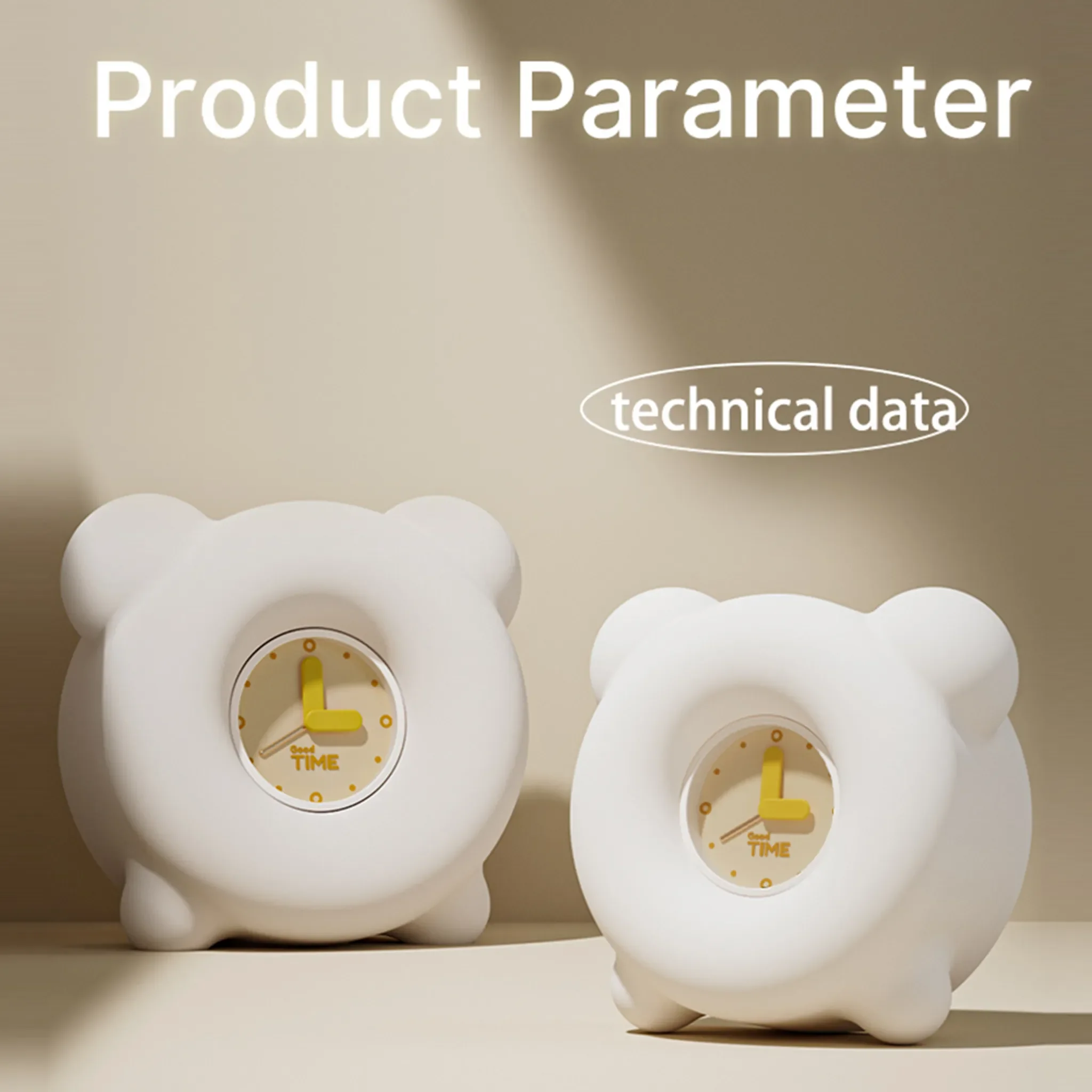 Nachtlicht & Kinderwecker – Tragbare USB-Wiederaufladbare Lampe mit Touch-Umgebungslicht